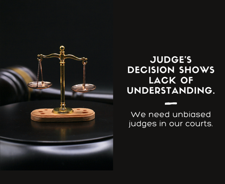We need unbiased judges in our courts.